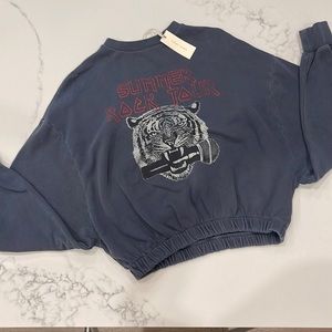 Gilded Intent Cropped Sweatshirt, S, NWT